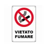 CARTELLO VIETATO FUMARE SEGNALETICA DIREZIONALE SICUREZZA AVVERTIMENTO PLASTIFICATO