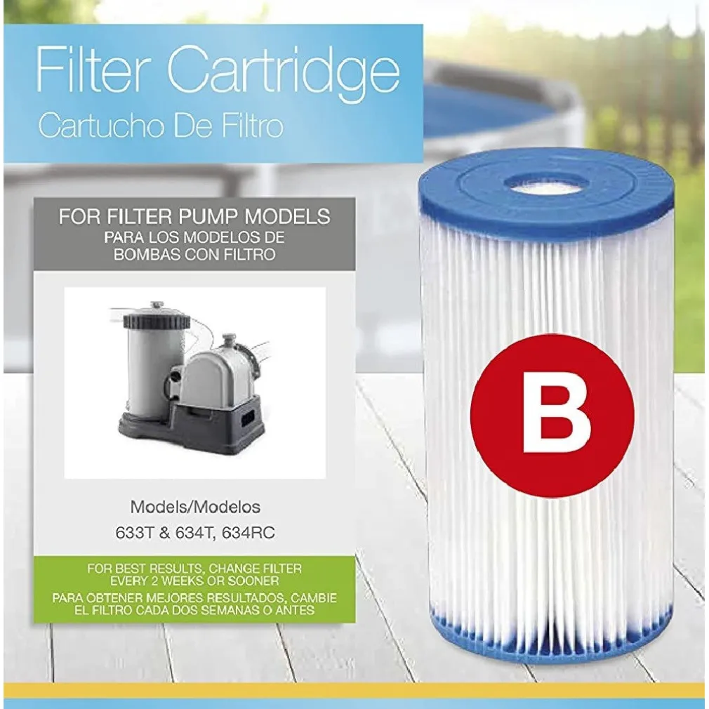 CARTUCCIA FILTRO GRANDE TIPO B PER POMPE 9.463L/H RICAMBIO PULIZIA PISCINA 29005