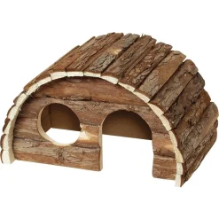CASA ROTONDA WONDERLAND PER CONIGLI ROUND HOUSE SAM 24X15X16CM TRONCO PER GABBIE