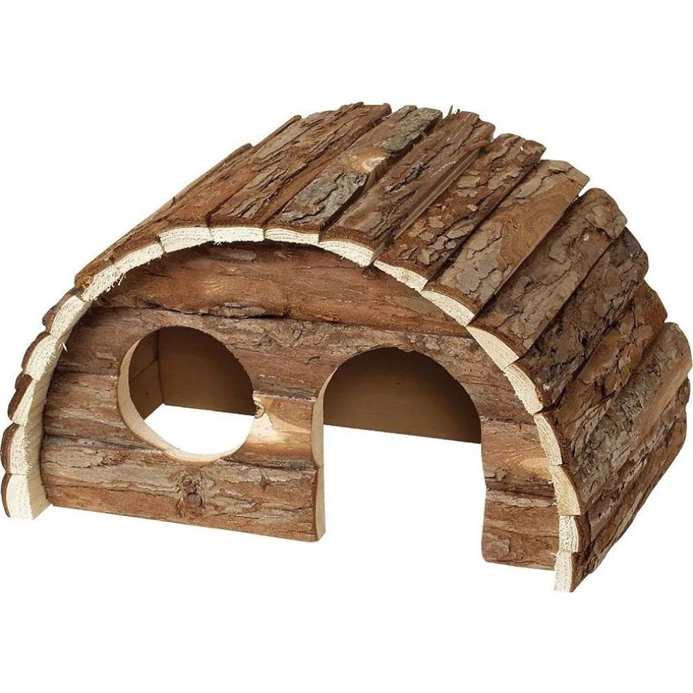 CASA ROTONDA WONDERLAND PER CONIGLI ROUND HOUSE SAM 24X15X16CM TRONCO PER GABBIE