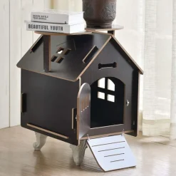 CASETTA CASA CUCCIA CANI GATTI ANIMALE DOMESTICO USO ESTERNO INTERNO 51X39X50CM