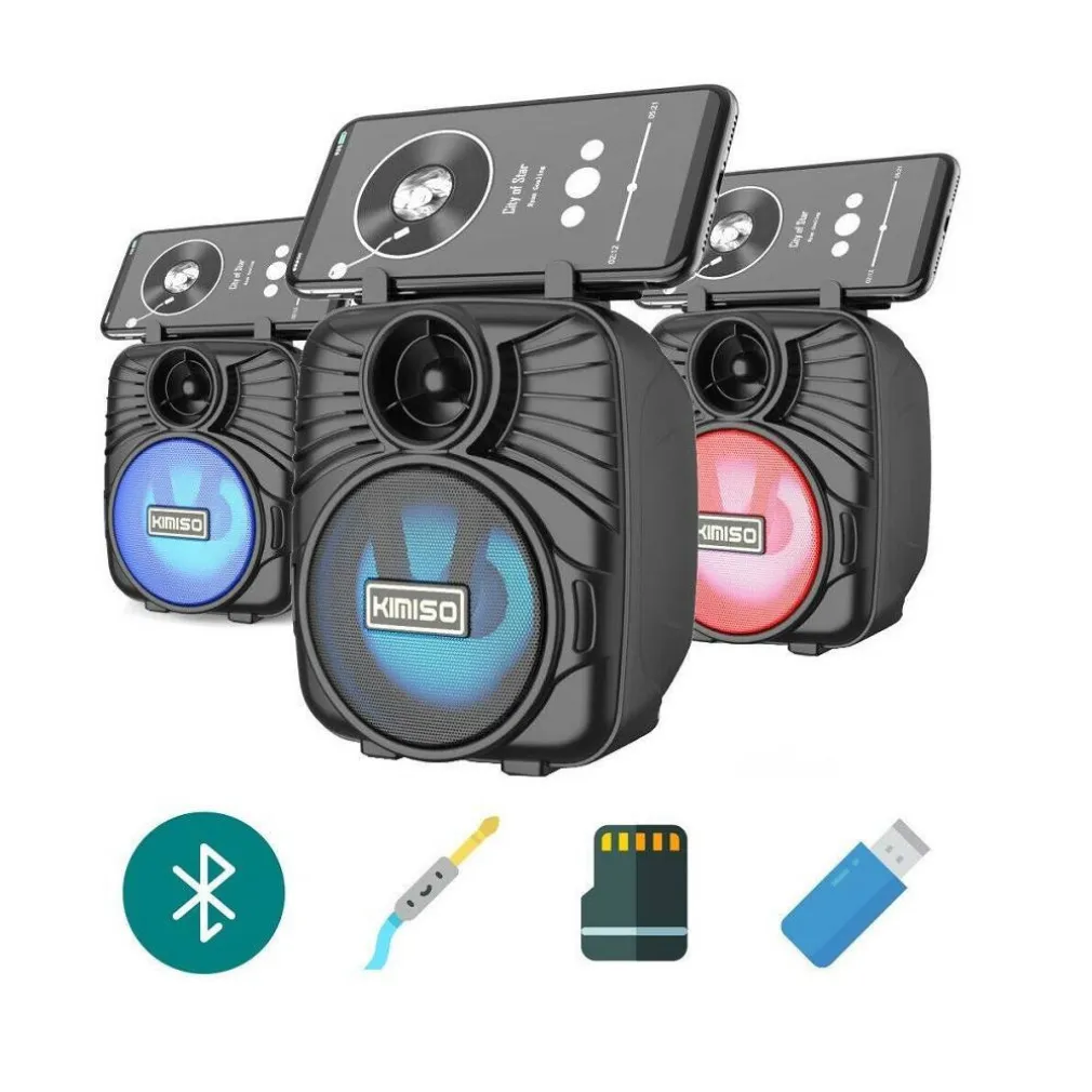 CASSA ACUSTICA SPEAKER BLUETOOTH RICARICABILE PORTATILE FM MICROSD TF USB AUX