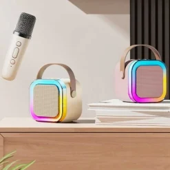 CASSA ALTOPARLANTE BLUETOOTH CON MICROFONO PROFESSIONALE AUDIO PICCOLA PER CASA KARAOKE