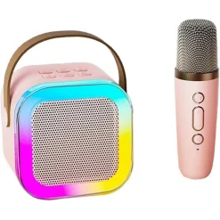 CASSA ALTOPARLANTE BLUETOOTH CON MICROFONO PROFESSIONALE AUDIO PICCOLA PER CASA KARAOKE