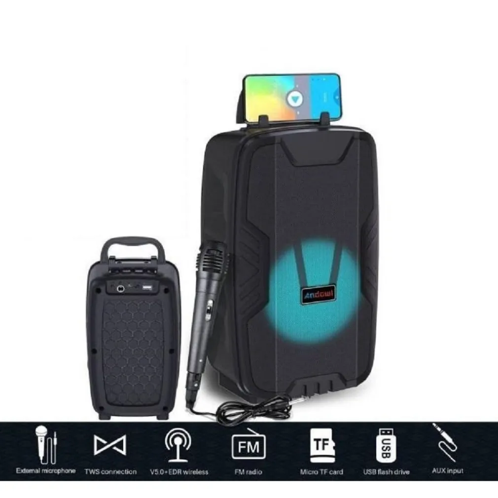 CASSA ALTOPARLANTE PORTATILE BLUETOOTH 5W BATTERIA RICARICABILE Q-YX401A KARAOKE