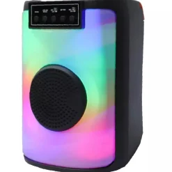 CASSA ALTOPARLANTE SPEAKER CON MICROFONO PER KARAOKE GIOCHI LUCE LED USB AUX 4.0