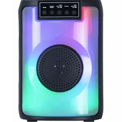 CASSA ALTOPARLANTE SPEAKER CON MICROFONO PER KARAOKE GIOCHI LUCE LED USB AUX 4.0