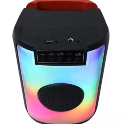 CASSA ALTOPARLANTE SPEAKER CON MICROFONO PER KARAOKE GIOCHI LUCE LED USB AUX 4.0