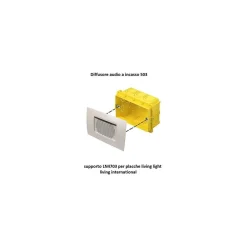 CASSA AUDIO ALTOPARLANTE AD INCASSO PER SCATOLA CASSETTA 503 FILO DIFFUSIONE 25W