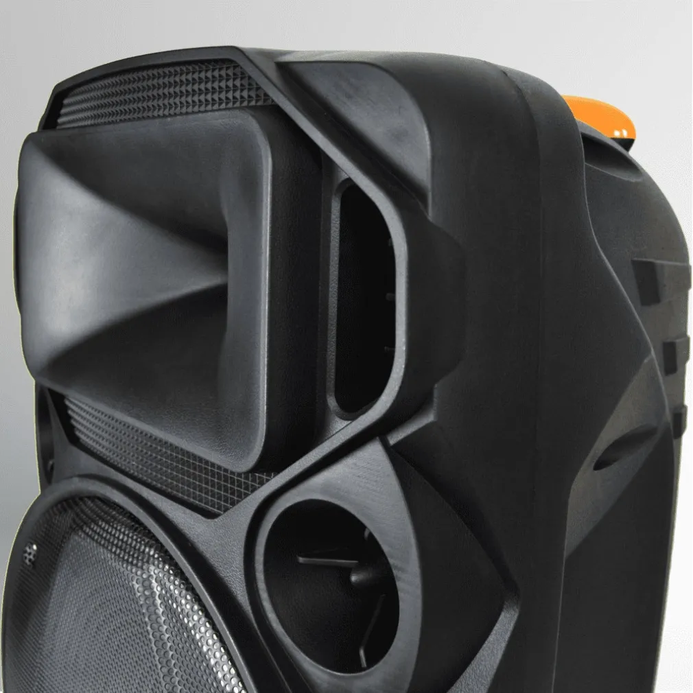 CASSA AUDIO PORTATILE BATTERIA WOOFER 15" USB MP3 MICROFONO EXTREME SOUND VAN-XL