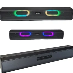 CASSA BLUETOOTH 5.0 SPEAKER MICROFONO BARRA SOUNDBAR LED RGB WIRELESS Q-YX8891