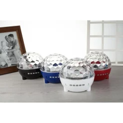 CASSA SPEAKER BLUETOOTH ALTOPARLANTE CON EFFETTI LUCE DISCOTECA MP3 TF RADIO DJ