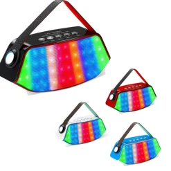 CASSA SPEAKER BLUETOOTH PORTATILE LED USB VIVAVOCE RADIO FM SMARTPHONE WS1518BT