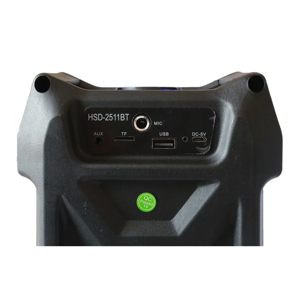 CASSA SPEAKER FM BLUETOOTH RICARICABILE SD USB AUX 2 PORTATILE MICROFONO 2511BT