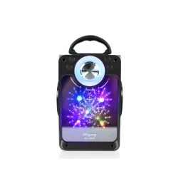 CASSA SPEAKER FM BLUETOOTH RICARICABILE SD USB AUX 2 CASSE PORTATILE BS-9524