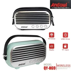 CASSA SPEAKER WIRELESS PORTATILE RICARICABILE MICRO SD USB BLUETOOTH RADIO FM