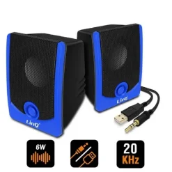 CASSE ALTOPARLANTI CABLATI STEREO USB 2.0 PC NOTEBOOK DVD TV MP3 TABLET 3W A2033