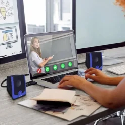 CASSE ALTOPARLANTI CABLATI STEREO USB 2.0 PC NOTEBOOK DVD TV MP3 TABLET 3W A2033