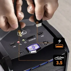 CASSE ALTOPARLANTI STEREO USB 2.0 CON LUCI LED PC GAMING RGB SPEAKER TV MP3 A5005