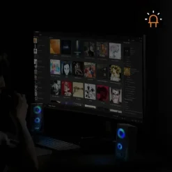 CASSE ALTOPARLANTI STEREO USB 2.0 CON LUCI LED PC GAMING RGB SPEAKER TV MP3 A5005