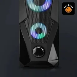 CASSE ALTOPARLANTI STEREO USB 2.0 CON LUCI LED PC GAMING RGB SPEAKER TV MP3 A5005