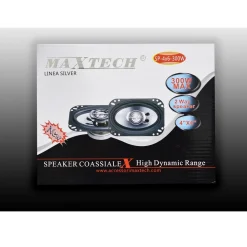 CASSE PER AUTO 300W 2 VIE 4X6 COPPIA ALTOPARLANTI COASSIALI STEREO MAXTECH SP-4X6-300W