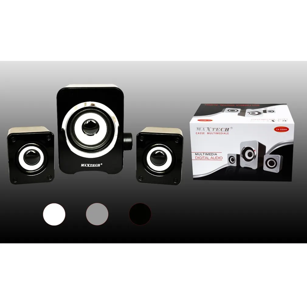 CASSE PER PC AUDIO MULTIMEDIALE SPEAKER LAPTOP COMPUTER PORTATILI MAXTECH CA-SS004