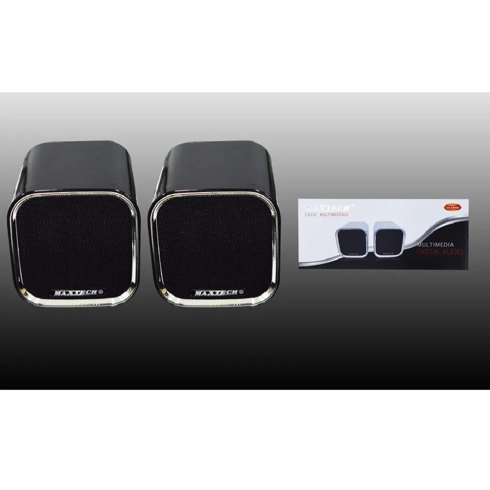 CASSE PER PC AUDIO SPEAKER COMPUTER LAPTOP PORTATILI ALTOPARLANTI MAXTECH CA-SS003