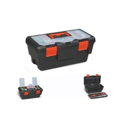 CASSETTA 48CM 19" PORTA UTENSILI VALIGETTA BORSA ATTREZZI IN PLASTICA MINUTERIA