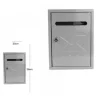 CASSETTA DELLA POSTA POSTALE BOX LETTERE IN METALLO DA ESTERNO GRIGIA 26X20CM