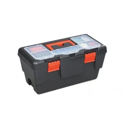 CASSETTA PORTAUTENSILI 9 SCOMPARTI IN PLASTICA VALIGETTA ATTREZZI MINUTERIE 38CM