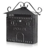 CASSETTA POSTA POSTALE IN FERRO BATTUTO ESTERNO BUCA LETTERE 30X36X10CM