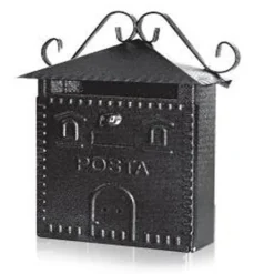 CASSETTA POSTA POSTALE IN FERRO BATTUTO ESTERNO BUCA LETTERE 30X36X10CM