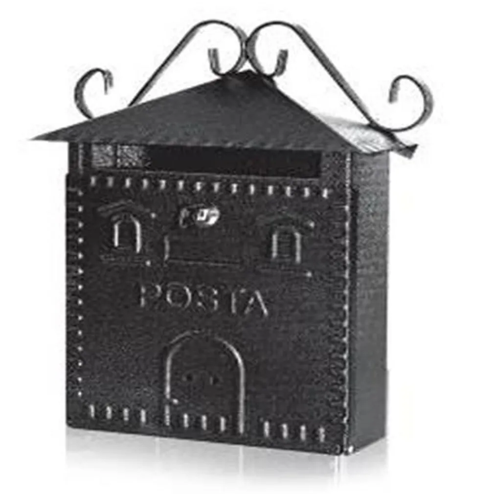 CASSETTA POSTA POSTALE IN FERRO BATTUTO ESTERNO BUCA LETTERE 30X36X10CM