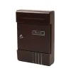 CASSETTA POSTALE IN METALLO PORTA LETTERE CHIAVE BUCA POSTA H2803 MARRONE 56852
