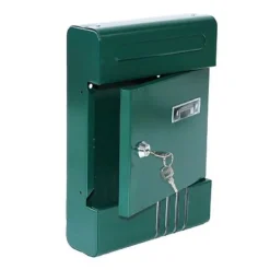 CASSETTA POSTALE IN METALLO PORTALETTERE CON CHIAVE BUCA POSTA H2803 VERDE 56851