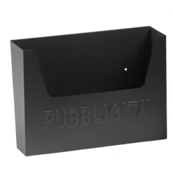 CASSETTA POSTALE PORTA PUBBLICITA' VOLANTINI POSTA IN ACCIAIO COLORE ANTRACITE