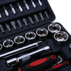 CASSETTA VALIGETTA SET CRICCHETTO 94 PZ KF-94 ACCIAIO CROMO VANADIO 1/2