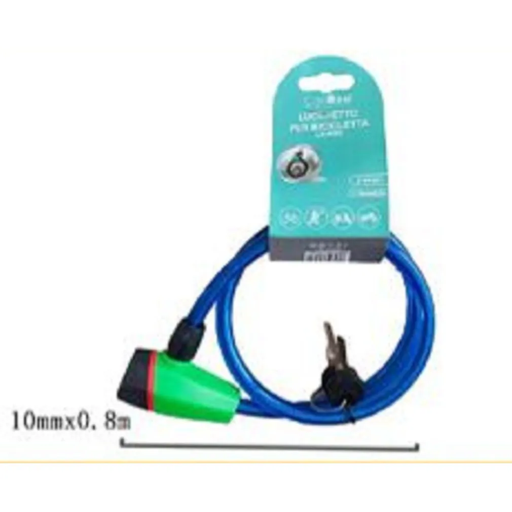 CATENA ANTIFURTO LUCCHETTO PER BICI BICICLETTA SCOOTER MOTO 80CM 2 CHIAVI CX-9562