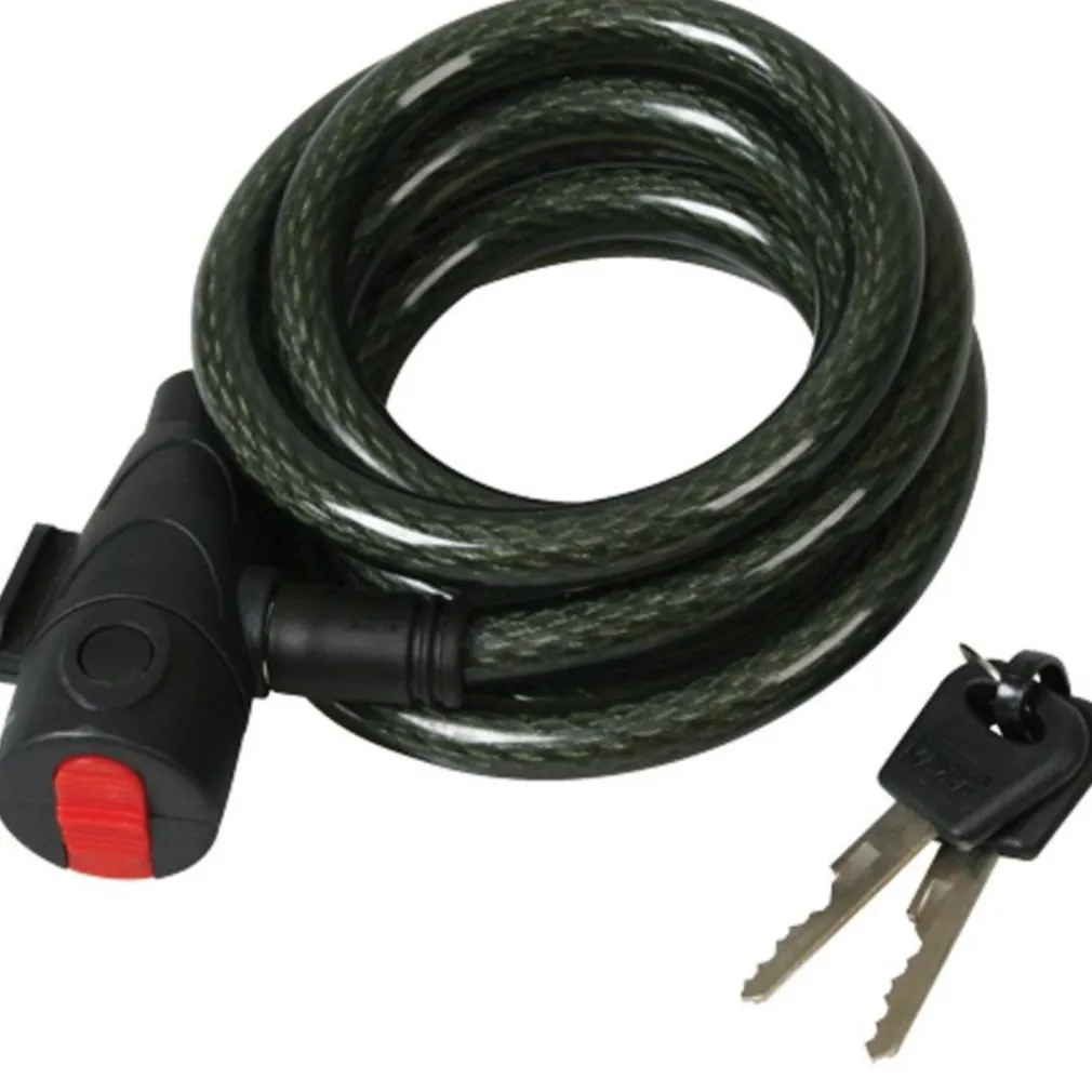 CATENA ANTIFURTO MOTO BICICLETTA CON LUCCHETTO CHIAVI ACCIAIO 100CM VARI COLORI