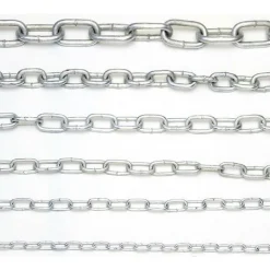 CATENA DI SICUREZZA IN FERRO ZINCATO SALDATA CATENE GENOVESE BOBINA 26 METRI