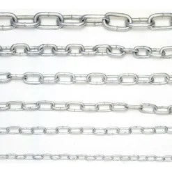 CATENA DI SICUREZZA IN FERRO ZINCATO SALDATA CATENE GENOVESE BOBINA 3 METRI