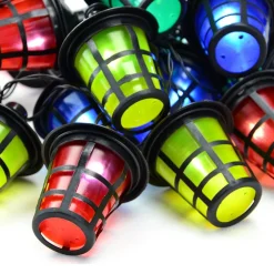CATENA LUMINOSA A BATTERIE 10 LAMPIONCINI A LED PER USO INTERNO ED ESTERNO PARTY