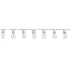 CATENA LUMINOSA CON 15 PORTALAMPADA E27 LUCI DECORATIVE PROLUNGABILE IP54 P01-S01-15
