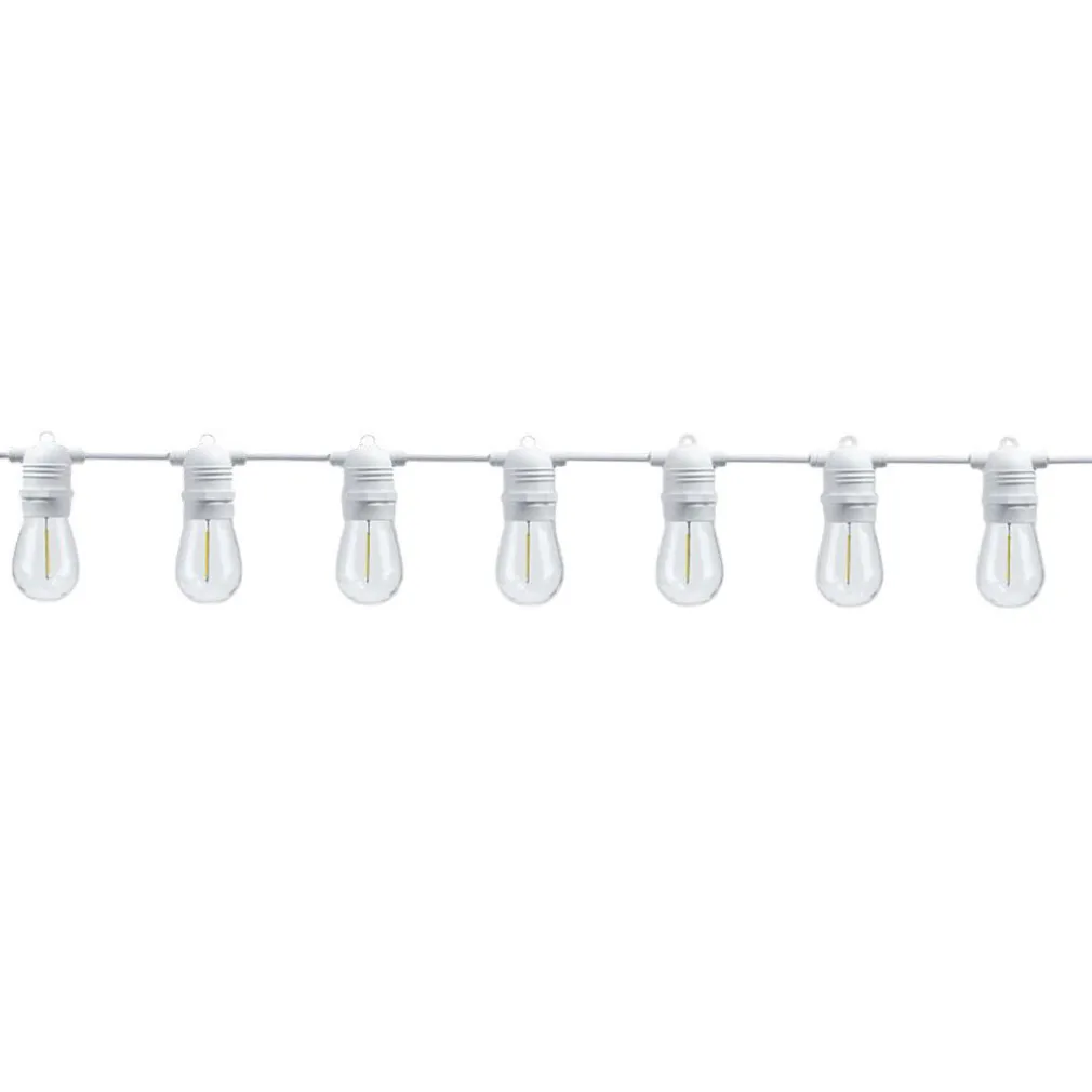 CATENA LUMINOSA CON 15 PORTALAMPADA E27 LUCI DECORATIVE PROLUNGABILE IP54 P01-S01-15