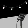 CATENA LUMINOSA CON PANNELLO SOLARE LED RGBW 10MT CON 10 LAMPADINE GIARDINO SO-ST-RGBW