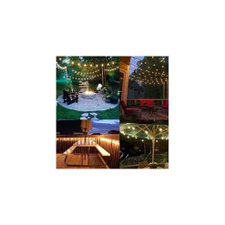 CATENA LUMINOSA LED CATENARIA CON 10 PORTALAMPADE E27 10MT PROLUNGABILE IP54