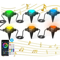 CATENA LUMINOSA SOLARE CREPUSCOLARE LED RGB RGBW SMART BLUETOOTH IP65 LUCE 13 MT