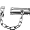 CATENA SICUREZZA CATENACCIO NICHELATO PORTA BLINDATA LUCCHETTO CROMATO