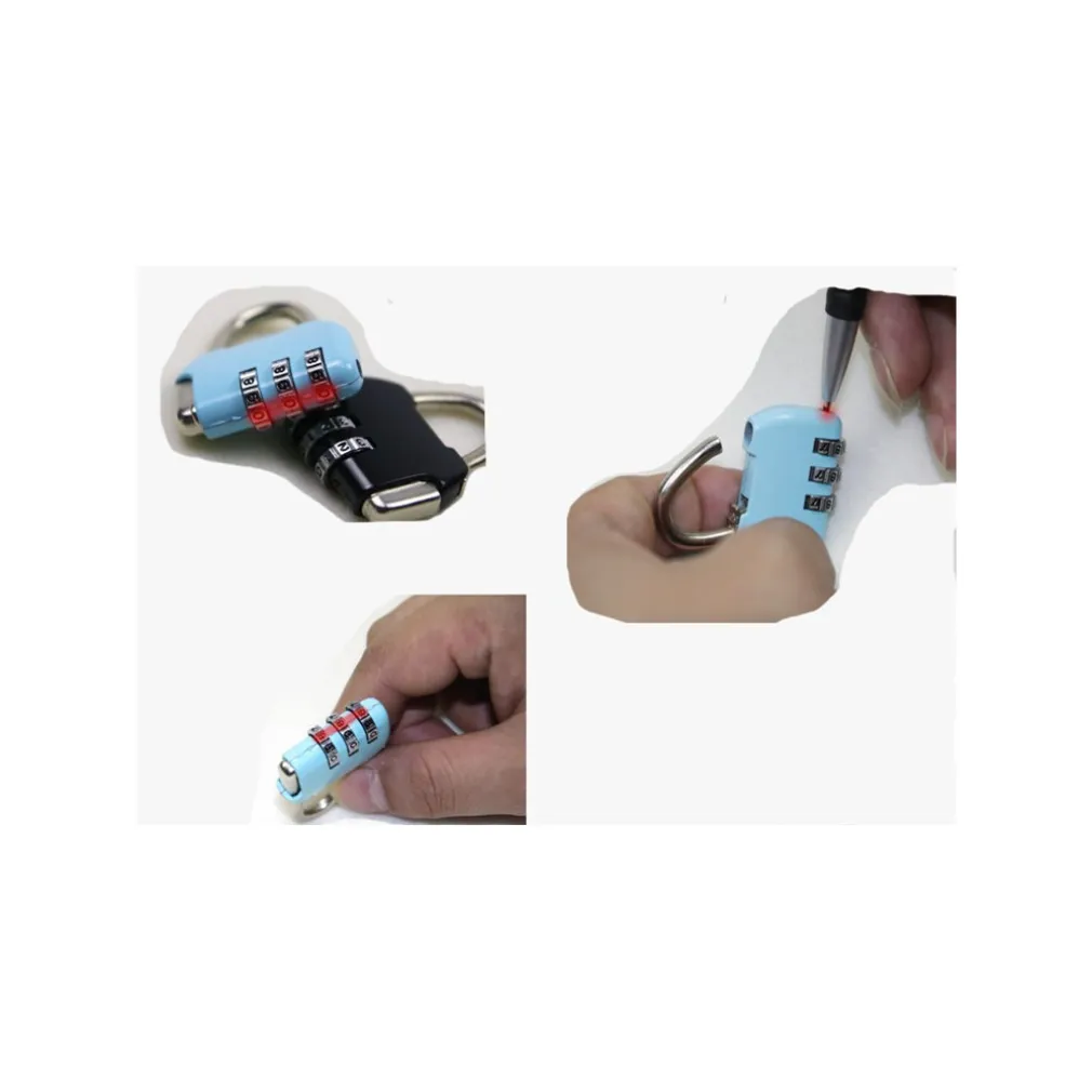 CATENACCIO LUCCHETTO A COMBINAZIONE PER ARMADIETTO SPOGLIATOIO 3 CIFRE 35mm